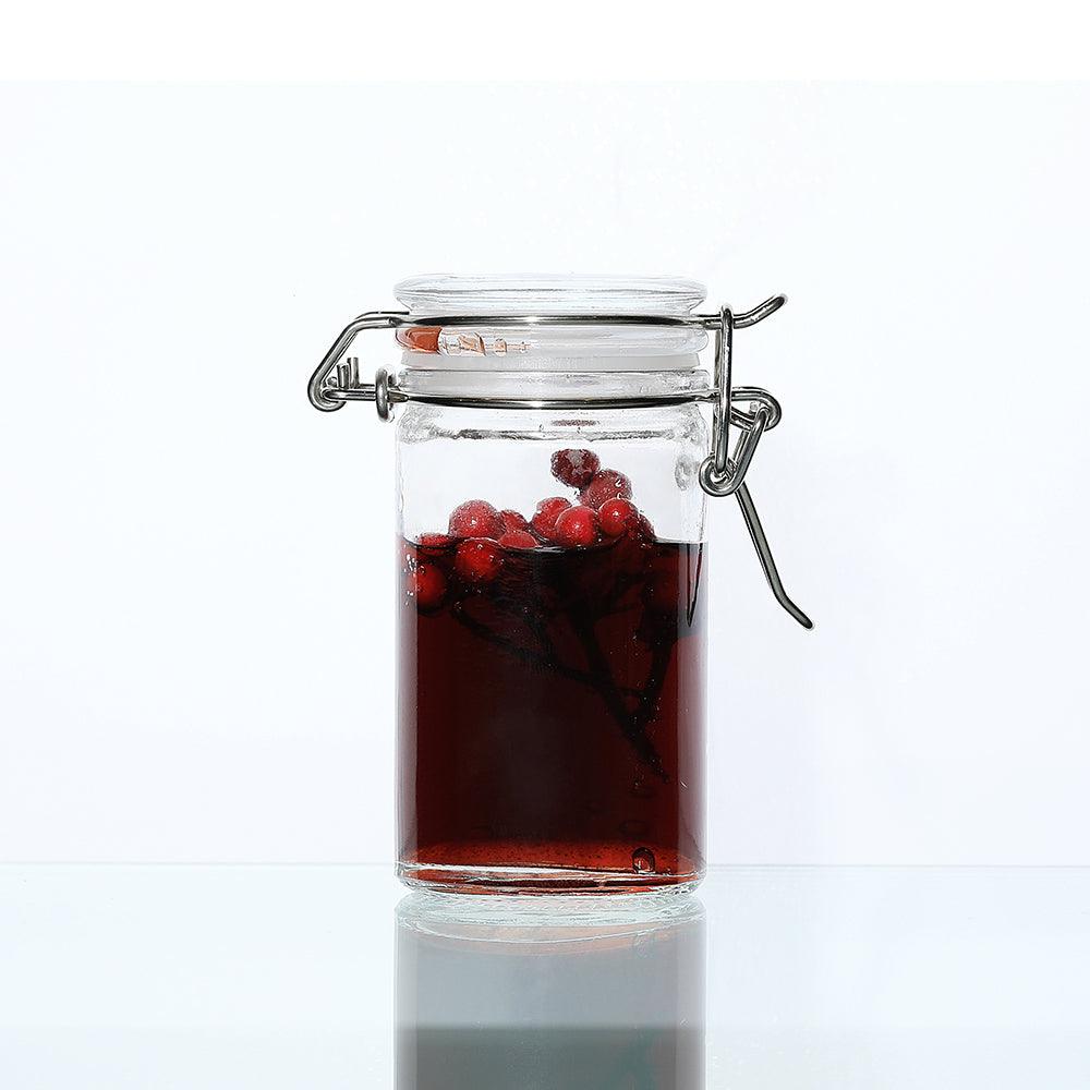 Glass Storage Jars Airtight Clip Top Lid Food Preserve Preserving Jar 70ml  x6