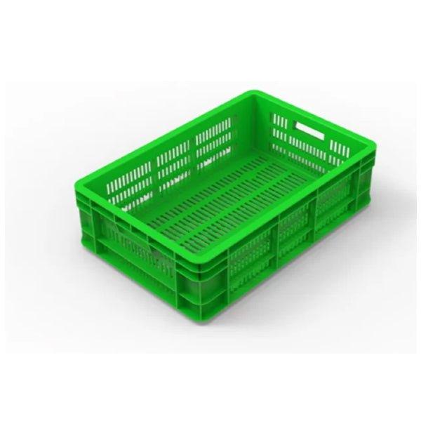Buy THS Ventilated Crate L 600 x W 400 x H 280 mm, Green – HorecaStore