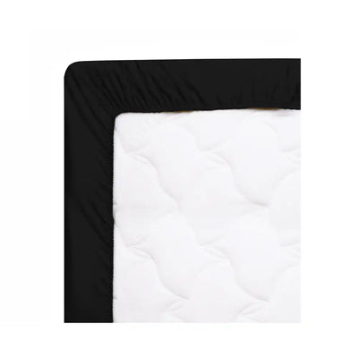 ths giza cotton king fitted bed sheet onyx