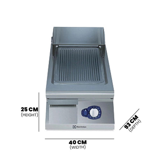 Electrolux 391049 Modular Cooking Range Gas Fryer Top Ribbed Sloped Plate 10 kW - HorecaStore