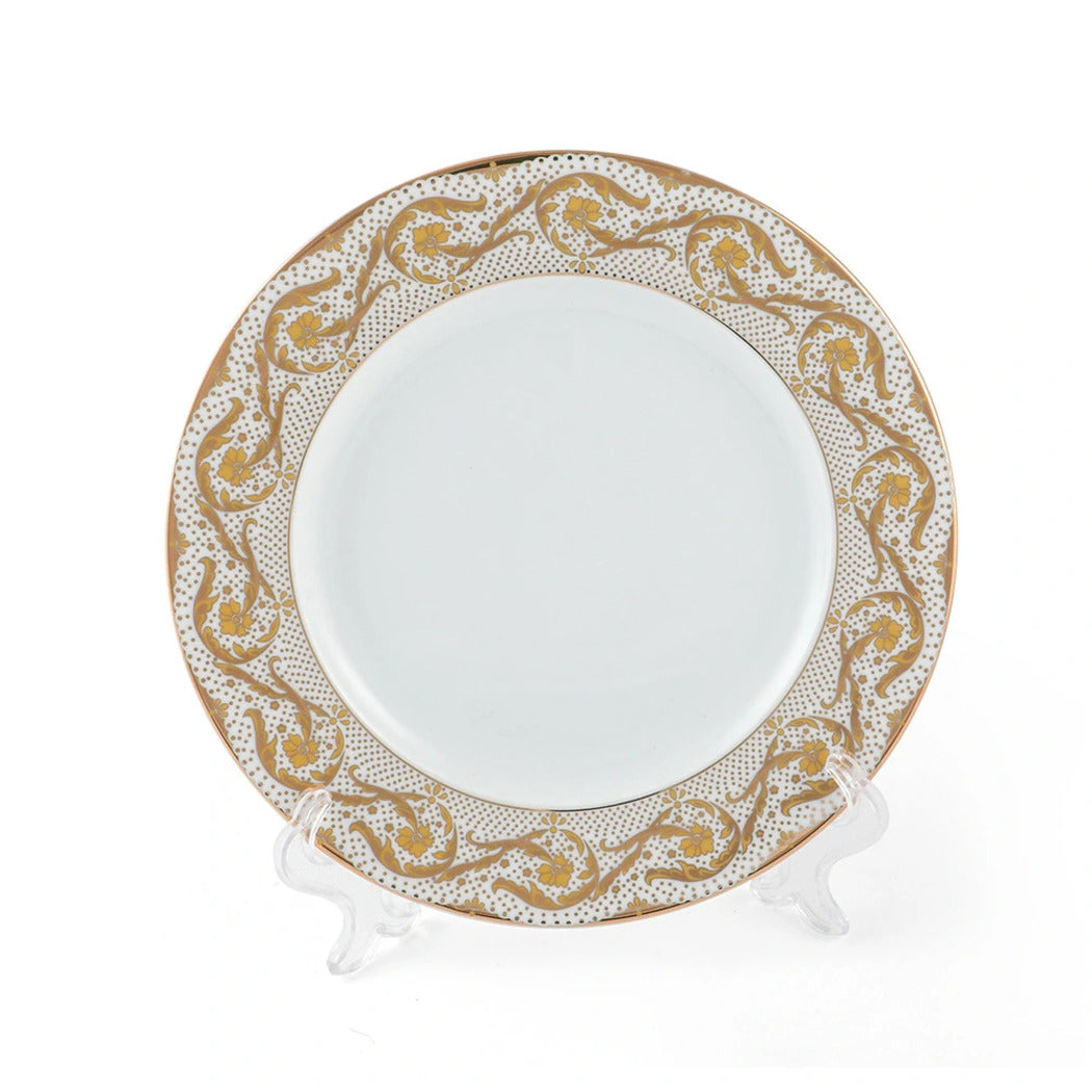 Porceletta Porcelain Dinner VIP Plate Set Ivory, 27.5 cm, 6 Pieces