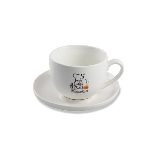 Porceletta Porcelain Papparoti Espresso Saucer Ivory, 13 cm