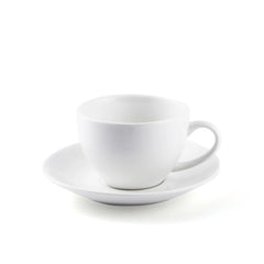 Porceletta Porcelain Cappuccino Cup & Saucer Ivory, 230 ml
