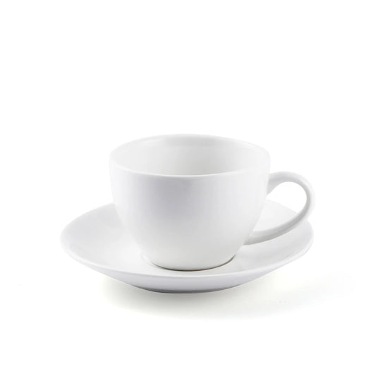 Porceletta Porcelain Cappuccino Cup & Saucer Ivory, 230 ml
