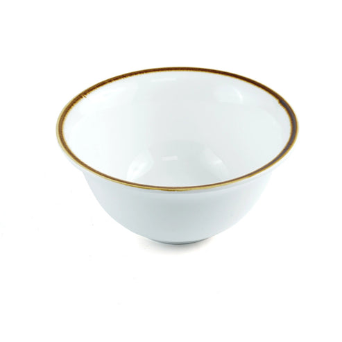 Porceletta Porcelain Salad & Sauce Bowl Ivory Mocha, 14.5 cm – HorecaStore