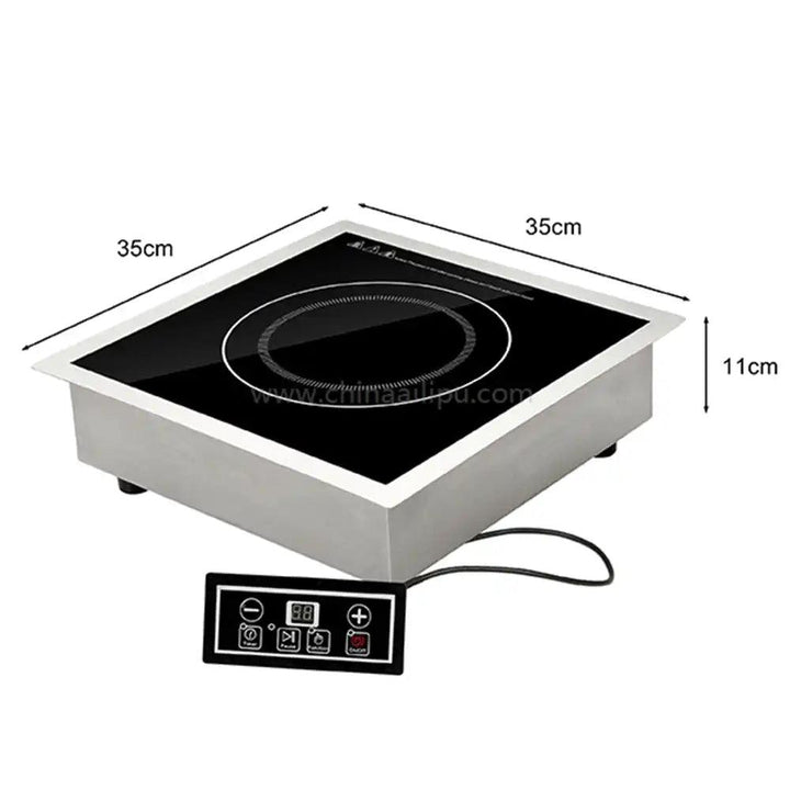 THS ALP-C01D Commercial Induction Cooker 3.5 kW, Single Phase, 35 x 35 x 11 cm - HorecaStore