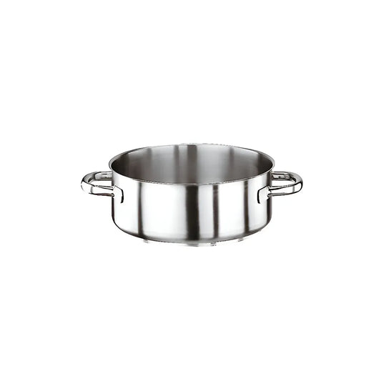 Paderno Stainless Steel Low Casserole Pot, 1.3 L