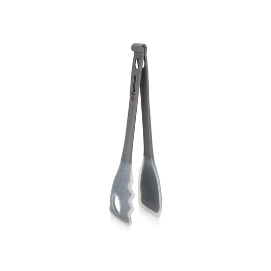 Mauris Series Nylon and Silicon Multi-Purpose Tongs in Grey Color, 28 cm