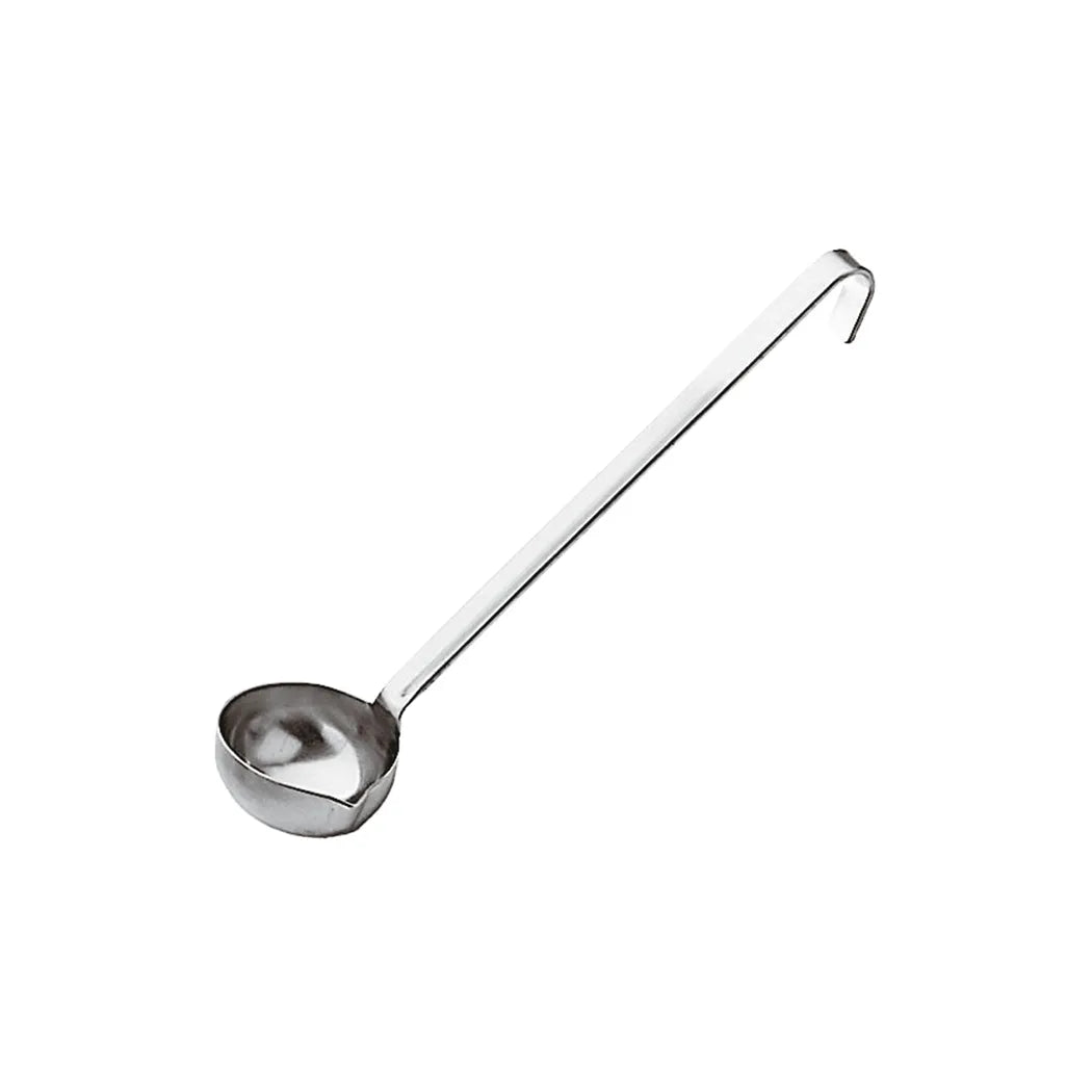 Paderno Stainless Steel One Piece Ladle with Spout, 0.07 L, Ø 6.5 cm