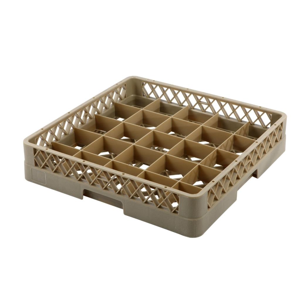 Jiwins Plastic Glass Rack 25 Compartment Beige, 49.5 cm