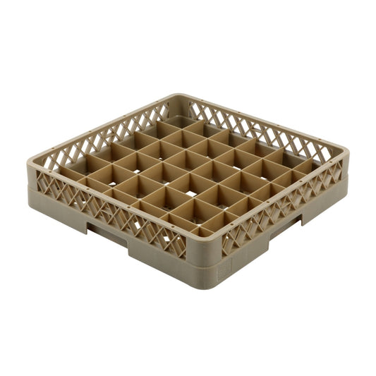 Jiwins Plastic Glass Rack 36 Compartment Beige, 49.5 cm