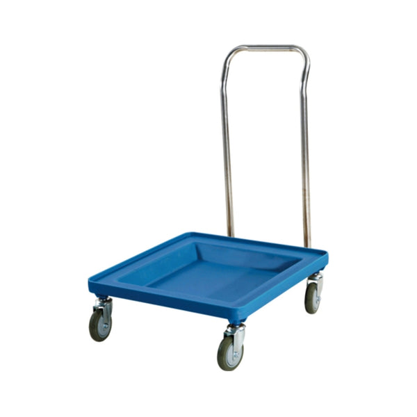 Jiwins Plastic Rack Trolley with Handle Blue, 56 cm