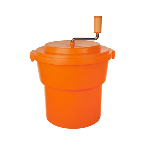 Jiwins Plastic Salad Spinner Orange, 18.92 Ltr