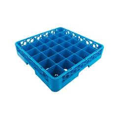 Jiwins Plastic Glass Rack 36 Compartment Blue, 49.5 cm