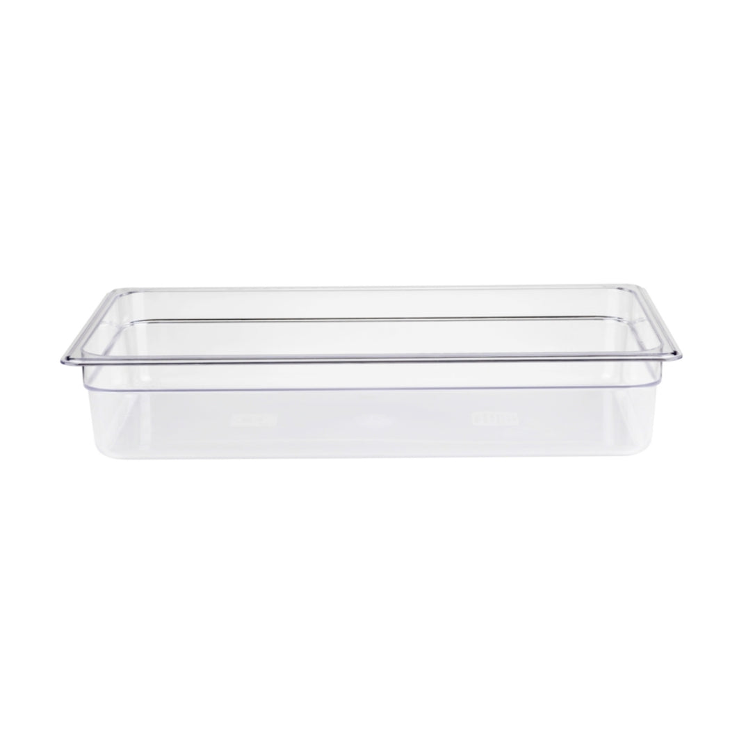 Jiwins PC Plastic GN 1/2 Gastronorm Pan Clear, 6.5 cm