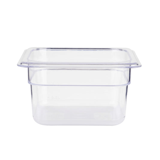 Jiwins PC Plastic GN 1/4 Gastronorm Pan Clear, 10 cm