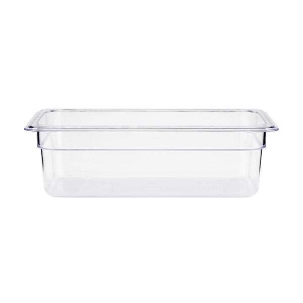 Jiwins PC Plastic GN 1/6 Gastronorm Pan Clear, 6.5 cm