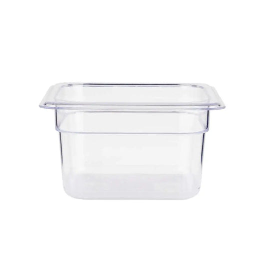 Jiwins PC Plastic GN 1/6 Gastronorm Pan Clear, 10 cm