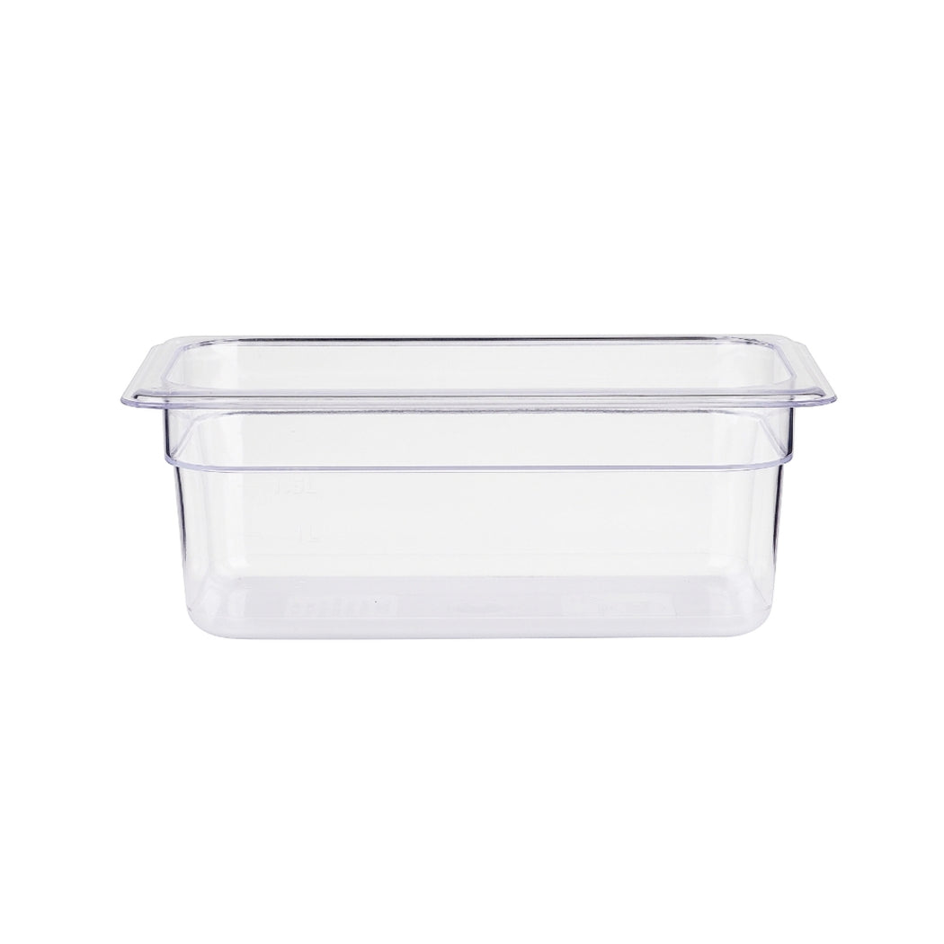 Jiwins PC Plastic GN 1/9 Gastronorm Pan Clear, 6.5 cm