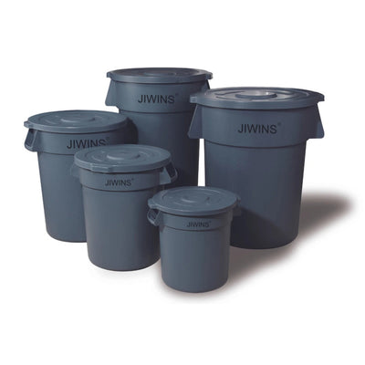 Jiwins Polypropylene Recycle Bin Grey, 121.1 Ltr, 55.7 cm