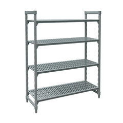 Jiwins PP-Iron Starter Shelving Unit Vented Grey, 91 x 53 x 160 cm