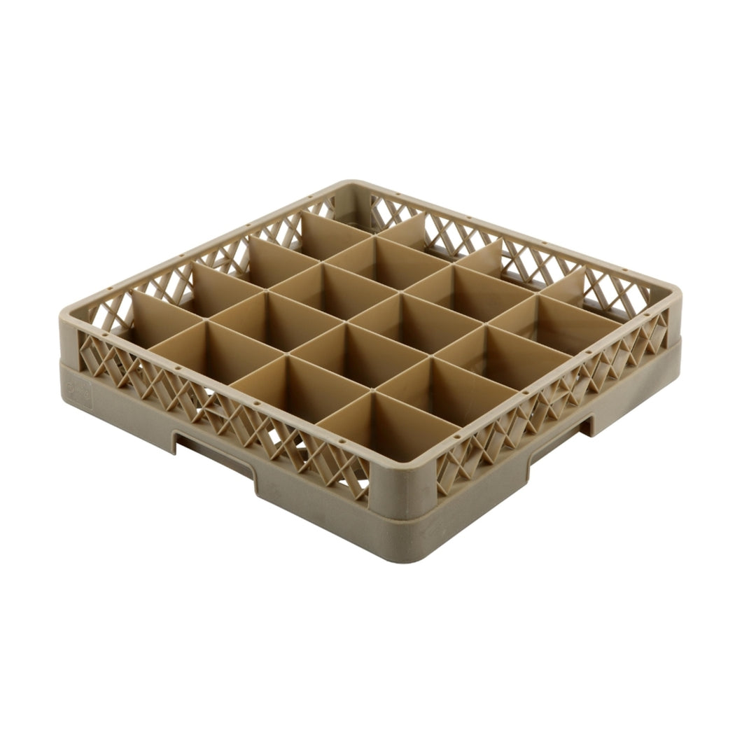 Jiwins Plastic Glass Rack 20 Compartment Beige, 49 cm