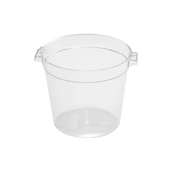 Jiwins Plastic Food Storage Container Round Clear, 1 Qt