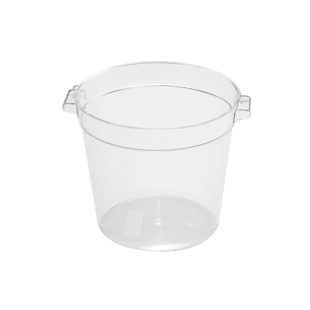 Jiwins Plastic Food Storage Container Round Clear, 12 Qt