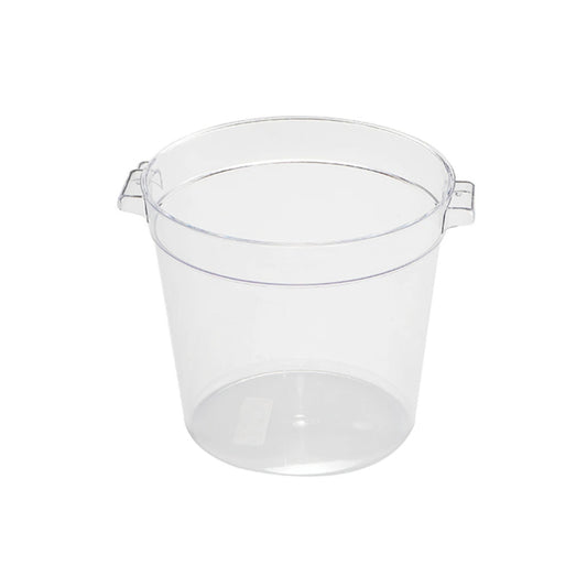 Jiwins Plastic Food Storage Container Round Clear, 12 Qt