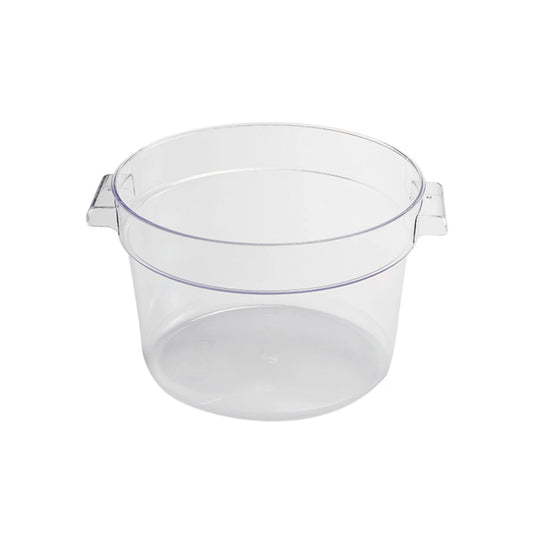 Jiwins Plastic Food Storage Container Round Clear, 6 Qt