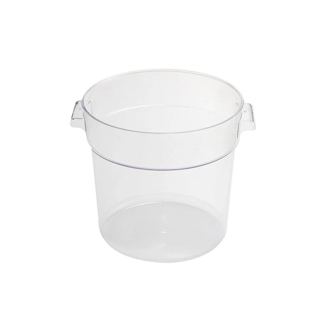 Jiwins Plastic Food Storage Container Round Clear, 22 Qt