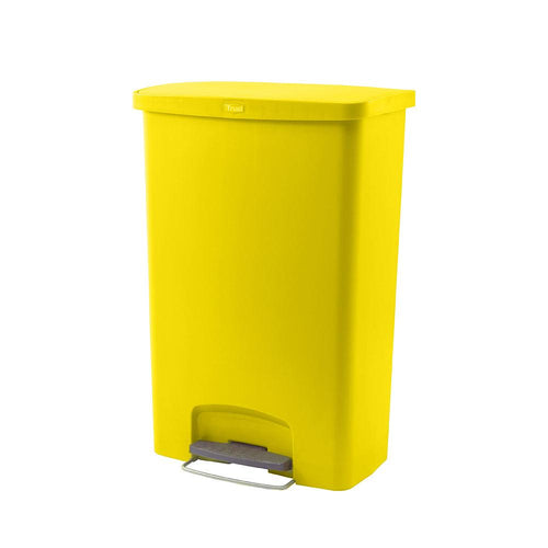 Trust Commercial  1309 Y Polypropylene Pedal Bin 90 Litres, Yellow