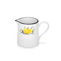 Lemon Provence Series Porcelain Pitcher Creamer, 250 ml