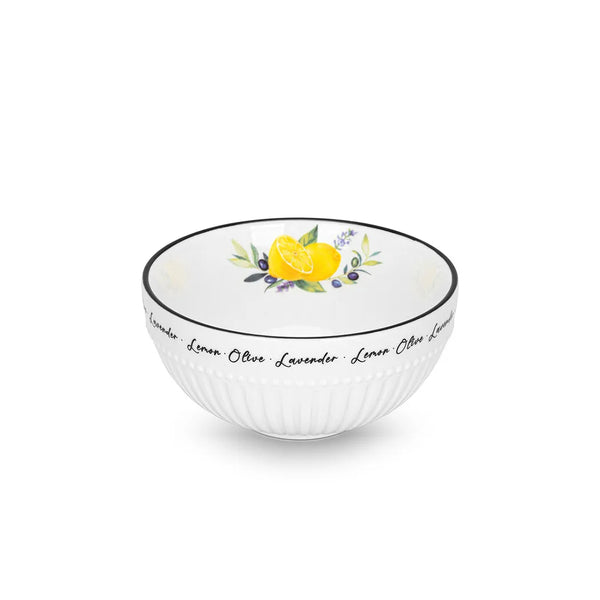 Lemon Provence Series Porcelain Bowl, 12 cm