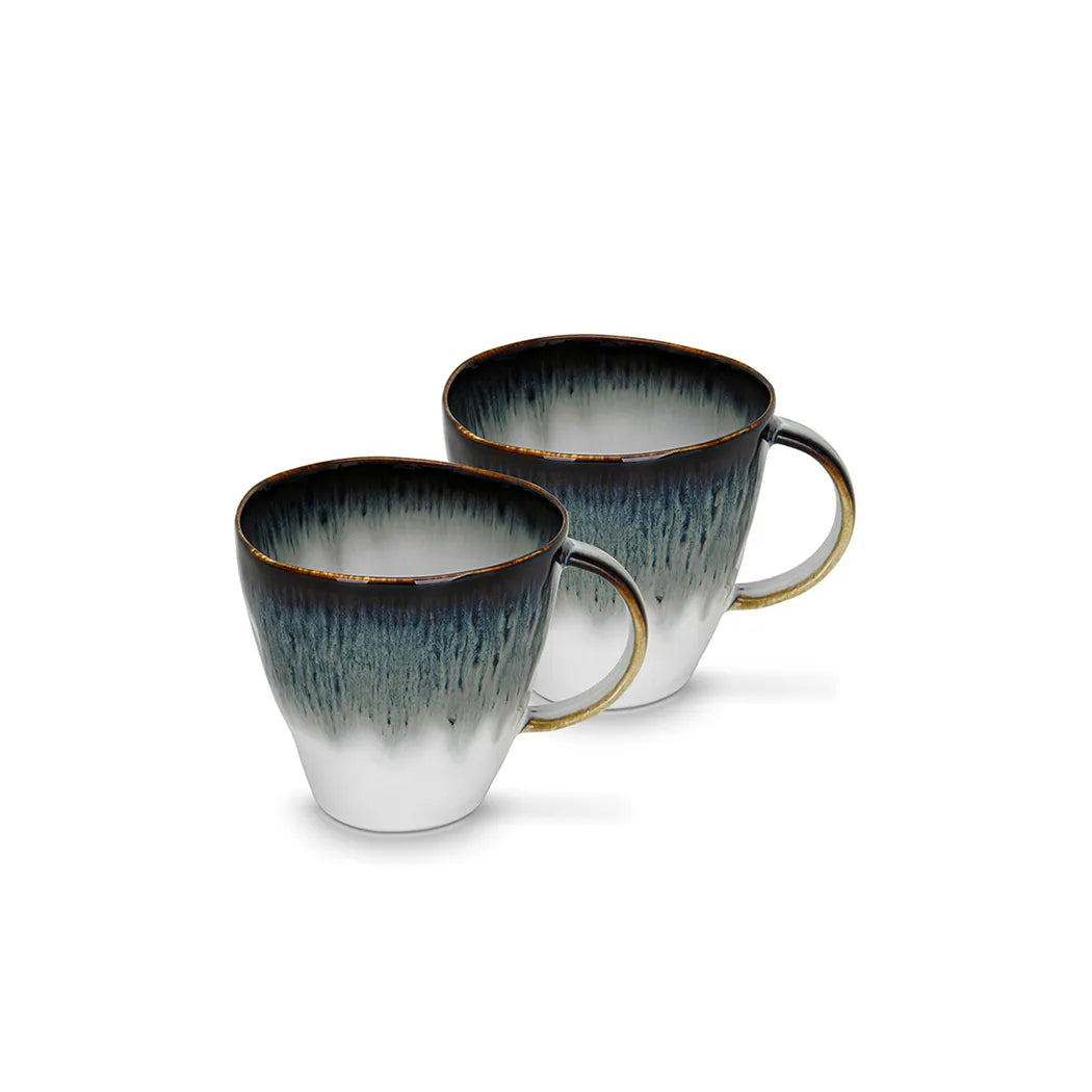 GALACTICA Porcelain 2-Piece Mugs, 370 ml