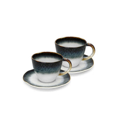 GALACTICA Porcelain Set of 2 Cups with Saucers, 230 ml