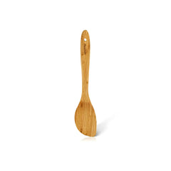 Solid Bamboo Turner with Handle in Beige Color, 30 x 6 cm