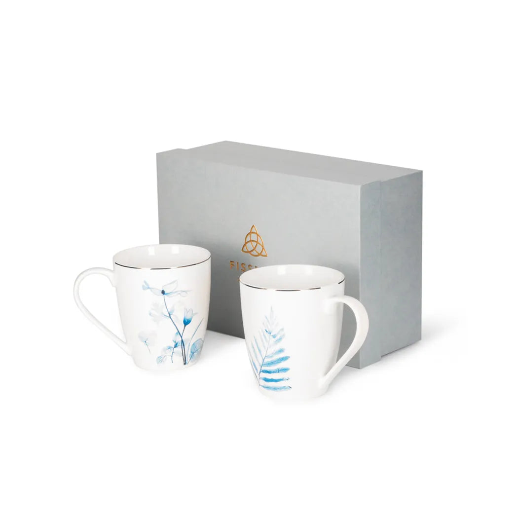 Lyon Series Porcelain 2-Piece Mugs, 360 ml