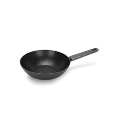 Vella Rock Series Aluminum Non Stick Wok Pan with Induction Bottom in Black/Silver Color, 28 x 8 cm