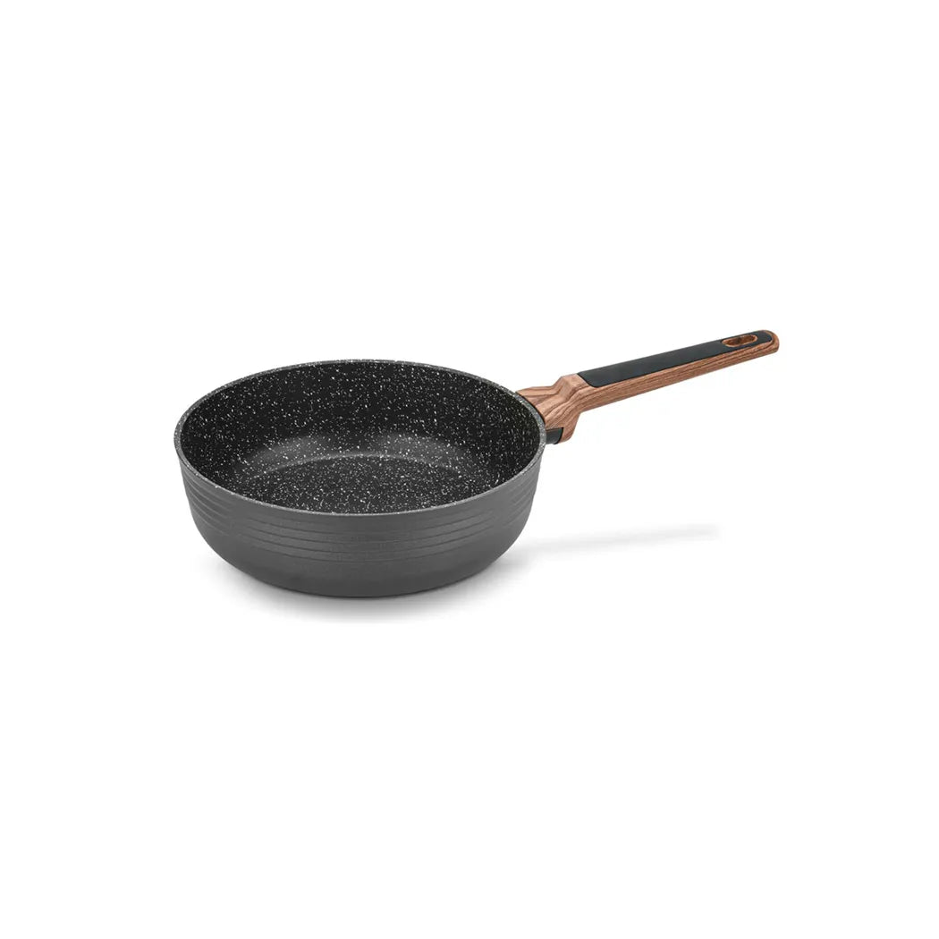 Diamond Series Aluminum Non-Stock Deep Frying Pan with Induction Bottom, 24 cm