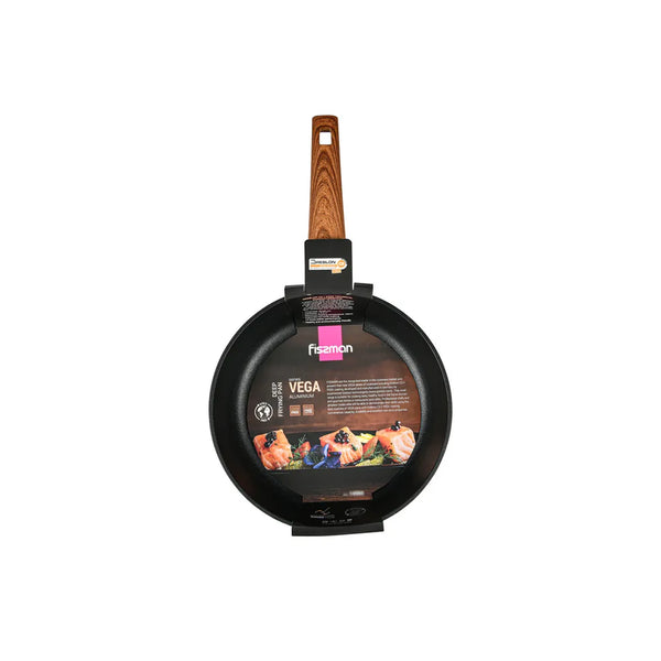 Vega Series Aluminium Non-Stick Deep Frying Pan with Induction Bottom, 28 cm