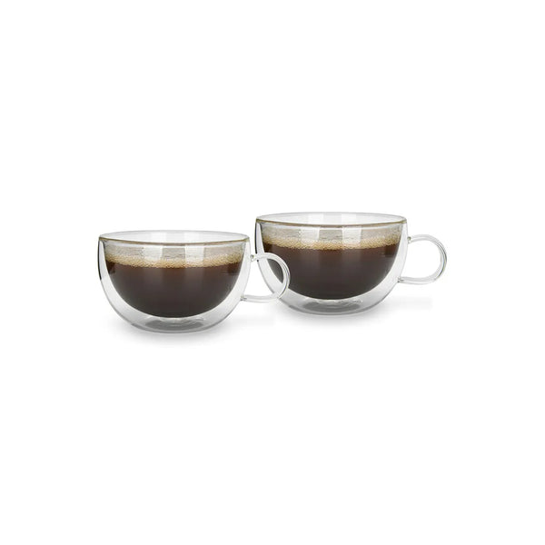 2-Piece Borosilicate Glass Double Wall Cups, 330 ml