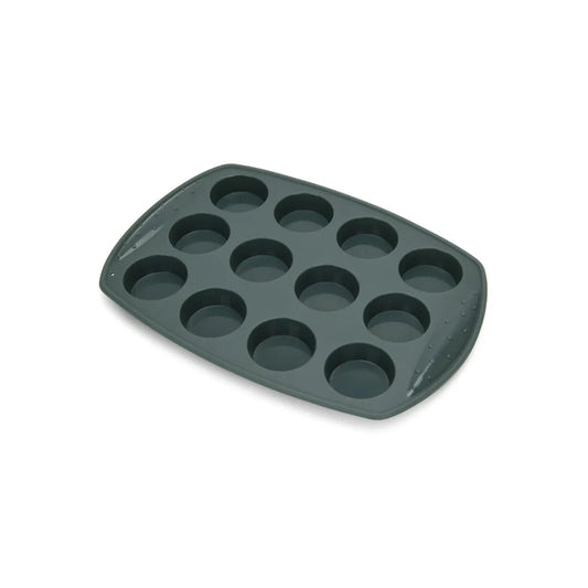 12 Cups Silicon Cake Mould, 30 x 20 x 2 cm