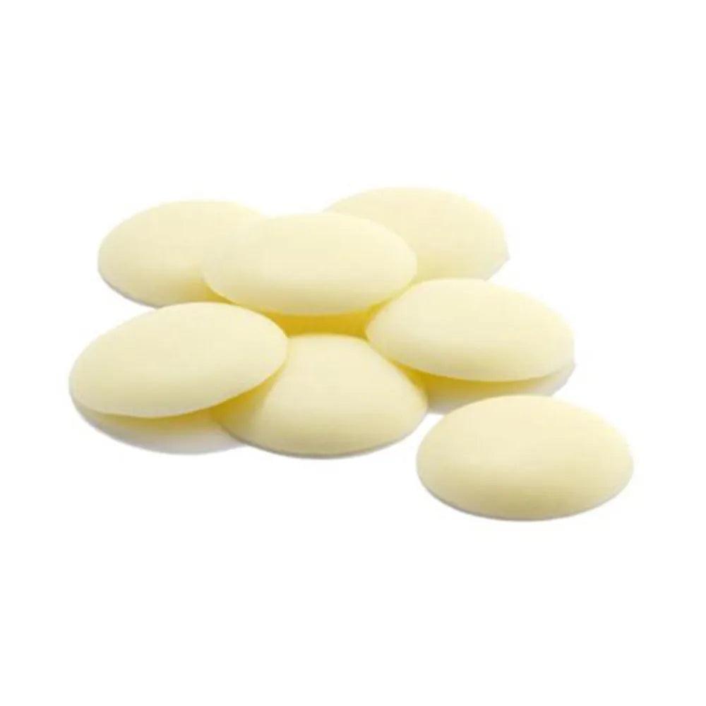 Choco Lake White Couverture Chocolate Callets 34% 1 KG   HorecaStore