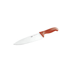 Paderno Stainless Steel Cook's Knife with Red Handle, 23 cm