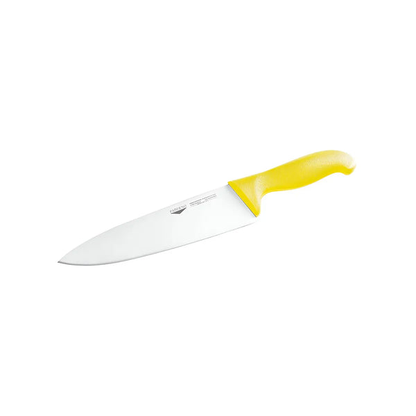 Paderno Stainless Steel Cook's Knife with Yellow Handle, 26 cm