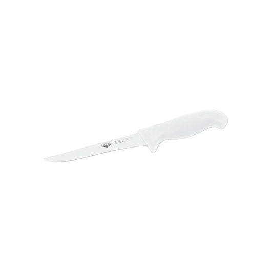 Paderno Stainless Steel Boning Knife with White Handle, 16 cm