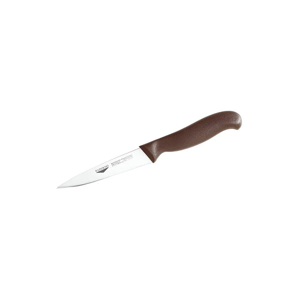 Paderno Stainless Steel Paring Knife with Brown Handle, 8 cm