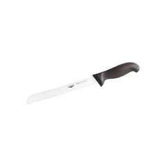 Paderno Stainless Steel Bread Knife with Black Handle, 30 cm