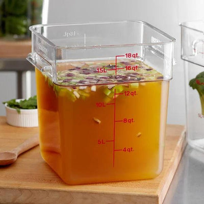 Cambro Camsquares Classic 18SFSCW135 Food Storage Container 17L